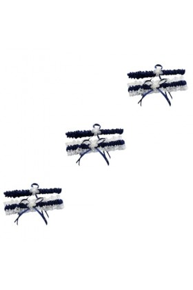 GALPADA Jarretières De Mariage 3 Pièces Jarretelles De Bal Accessoires De Mariée Fournitures De Mariage Européennes Et Améric