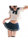 SINROYEE Anime Cosplay Lingerie Costume de marin japonais pour femme sexy Écolière - -