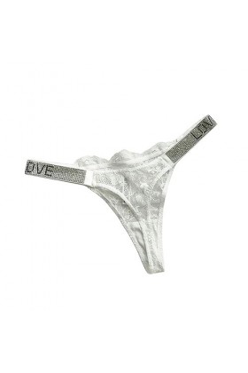 LLaviD Culotte Femme Culotte Femmes Slip-String De Dentelle Blanche-s