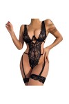 Lingerie Erothique Sexy, Femme Nuit Erotic Strap Lace Hollow Set Ensemble Pyjama Sexy Érotique Lingerie De Pute Tenue Porte J