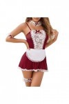 LKRSEEF Sailor Lingerie Adulte Pute Coquin Mini Tablier Halloween Noël Coquine Hot Babydoll Uniforme Érotique Sexy Robe Jeu O