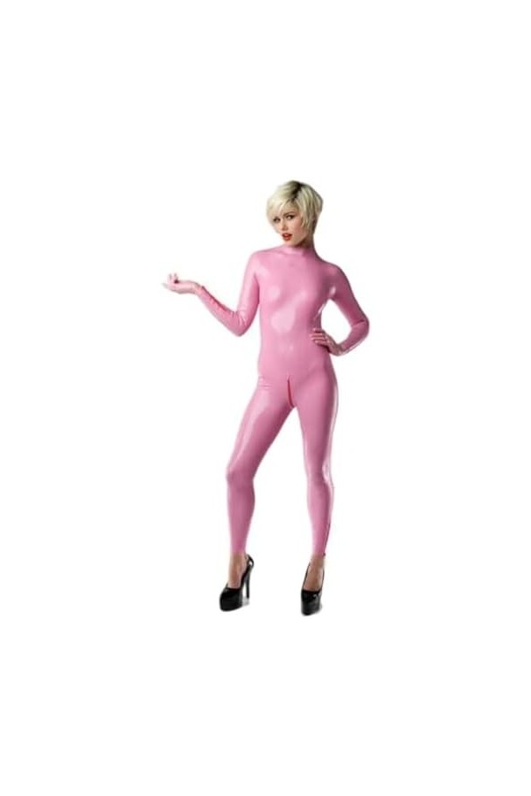Larex Catsuit Vêtements En Latex Naturel Body En Latex Collants Rose Personnalisé,Couleur Personnalisée,XL
