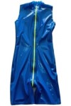 Catsuit En Latex, Vêtements En Latex Naturel, Body Pour Hommes Et Femmes, Short Sans Manches, Bleu, Personnalisé,Bleu,XL