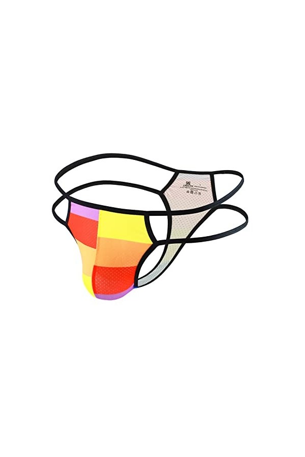 wjiNFDFG Peignoir en avec Capuche Sexy String Jarretelles Culottes Taille Basse Lingerie Brief Homme Microfibre Lot White, X