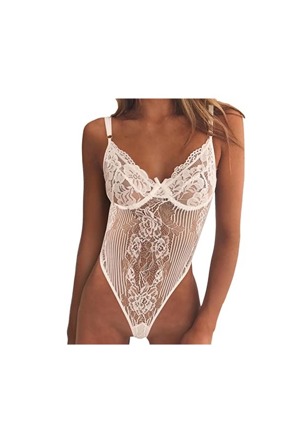 Lingerie Sexy Femme Coquine Hot Grande Taille Femmes Sexy Mode Dentelle Lingerie sous-vêtements Sleepwear Bodysuit Jumpsuit C