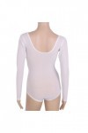 LinvMe Maille Filet Transparente Poitrine Ouvert De Danse du Ventre De Femmes Bodysuit Blanc