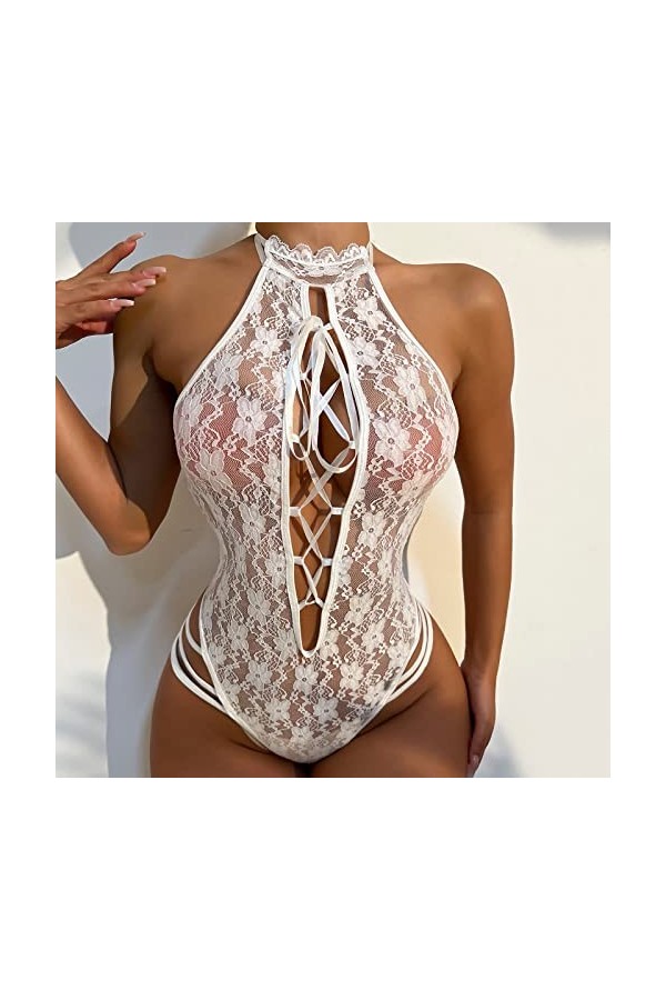 Générique Lingerie Sexy Femme Coquine Hot - Nuisette Sexy Femme Sensuelle Tenue Sexy Femme Pute Body Ouvert Entrejambe Linger