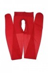 Générique Collants sexy rouge ouvert à lentrejambe devant et derrière, taille M.