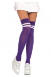 Leg Avenue 6919 Chaussettes Athlète Mi-Cuisse Rouge Blanc Tu Eur 34-38