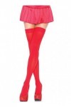 Leg Avenue Nylon Over The Knee Rouge Taille Unique, S-XL