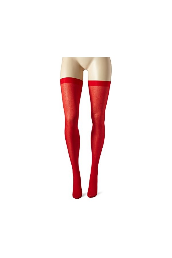 Leg Avenue Nylon Over The Knee Rouge Taille Unique, S-XL
