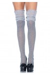 Leg Avenue Chaussettes Longues Pointillé Taille Unique Ivoire