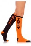 Leg Avenue 5607 Chaussettes Hautes Trick or Treat avec Bord Elastique Taille Unique 34-40