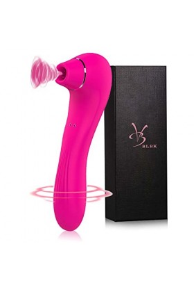 BLBK Vîbrømásseúrs Fẹminin Clìtøridîén Sucëur Ġôdë Vibrø-másséur va et vient 10 Modes Sëx Tôýs Femme 100% étanche Sèxtôyse C