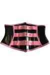Fait À La Main 1mm Noir Latex Taille Formateur Corset Gummi Caoutchouc Bustier Underbust Avec Boucle,Noir,Petit