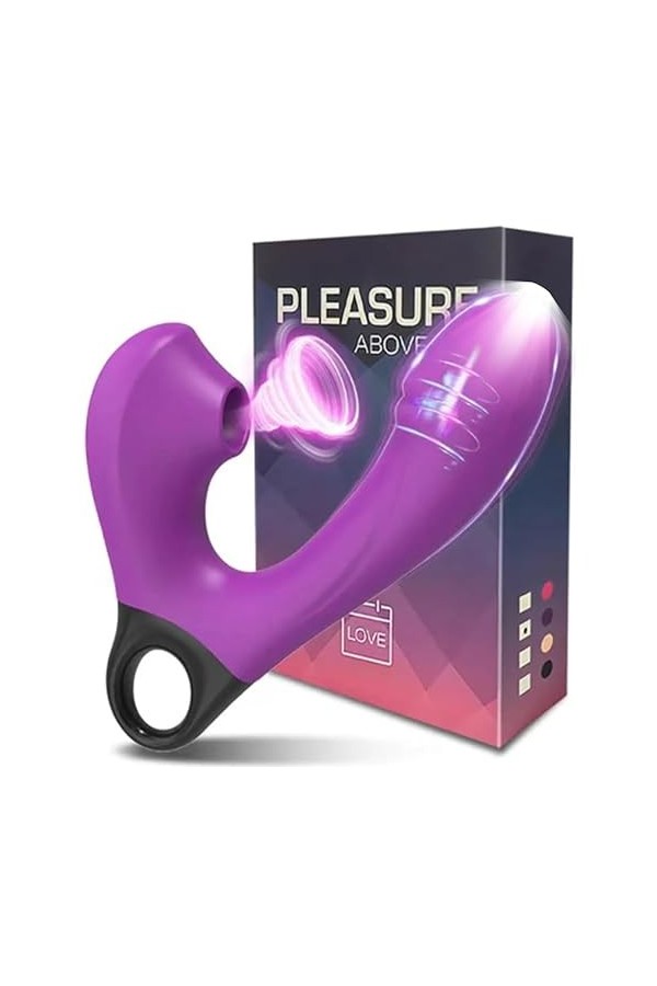 Masseur portable en silicone avec 10 * 10 modes de fonction pour le soulagement de la fatigue et la relaxation, rechargeable 