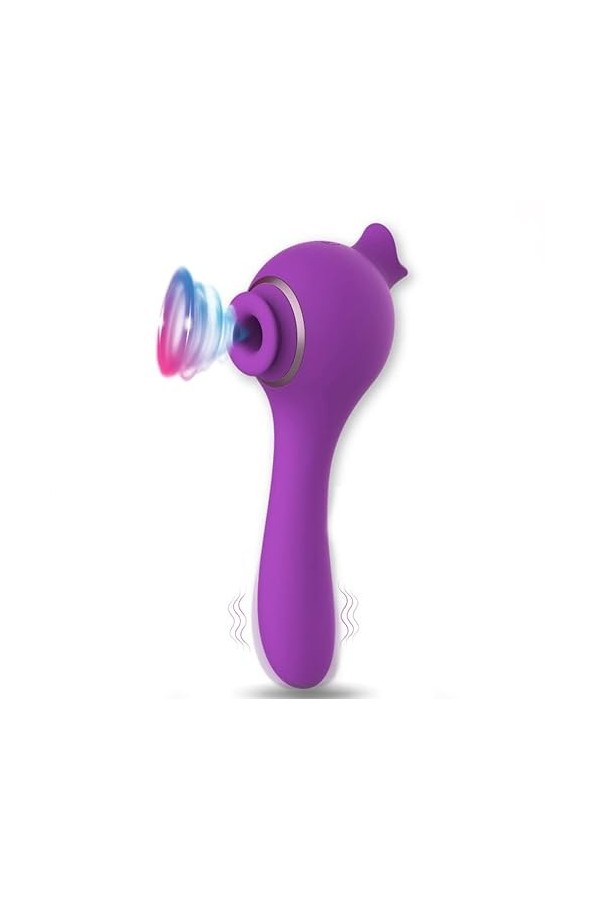 portable Vibrømásseúrs Fěminin va et vient 3 en 1 Clîtôrîdien Súcëúr Fémînîn Sṭiṃulateur Clîtórîdiẹñ 10 * 10 * 10 Modes, mass