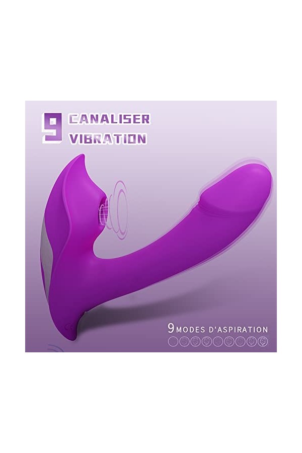 Avec télécommande 9 modes Šèẋ Tøýs Femme Vîbromássèúrs Femme Couple Pláîsir Sèxtôyse Gôdè Vibrø-mássèur Stîmúláteur Clitøridî