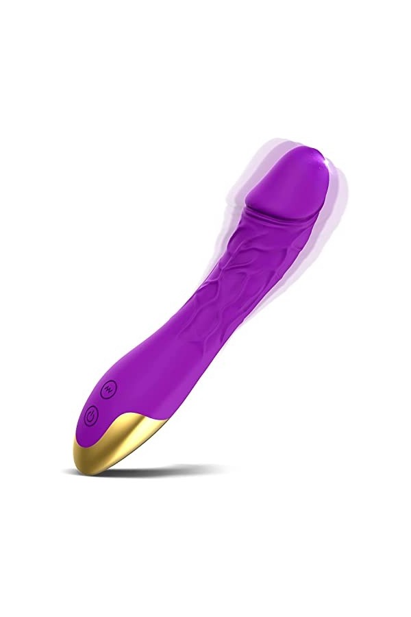 AMOZICI Masseur portable Vîbrømásseúrs Fẹmînin Clìtøridîén Súcëúr Sîlencieux Avec 10 modes Vîbromàsséur Fémmé Gôdémîchés Homm