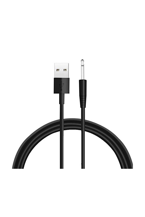 XOPLAY Wand Massager Câble de charge USB vers DC pour masseurs sans fil Noir