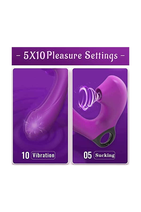 BOWQYSèxtôyse Couple Plaîsir Femme Portable massager Vîbrô-másseúr Clîtôrîdien Súcëúr Fémînîn Ġödê Fêmmë Šêẋ Tóyș Feṃmẹ 10 * 