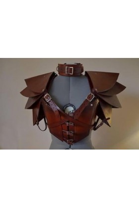 Corset médiéval en cuir, corset en cuir fait à la main, corset en cuir viking u54