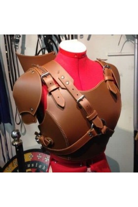 Corset médiéval en cuir, corset en cuir fait à la main, corset en cuir viking p76