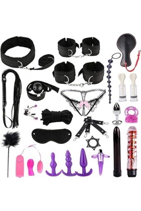 26 Pcs/Set Special Bundled Binding Set Adjustable Sexy Suit Toy pour couple accessoires de sexe bdsms sex B-D-S-M Vêtements C