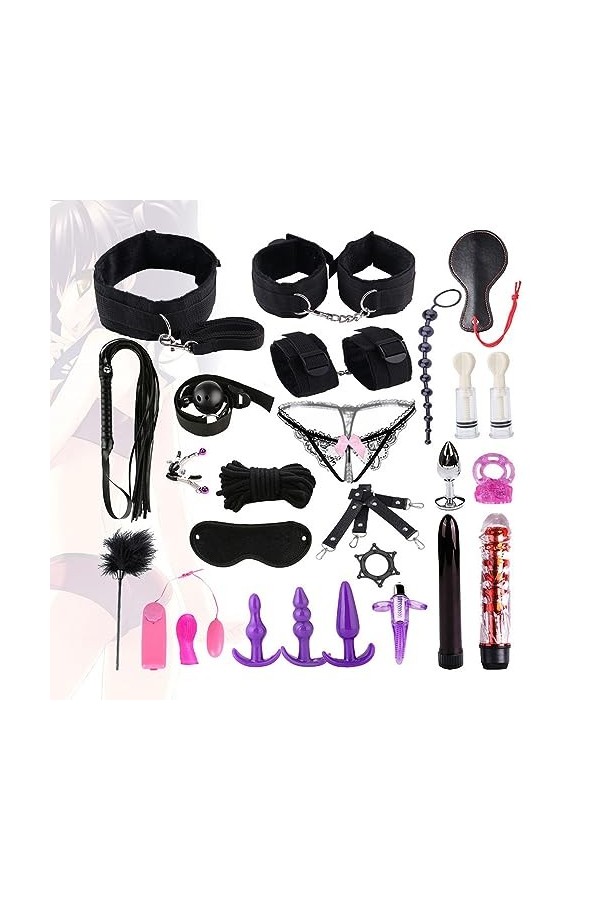 HUNTVE Fétîsh B-ö-ň-dàgé Hândcuff Set Comfortable Nylon 25 Pcs/Pack