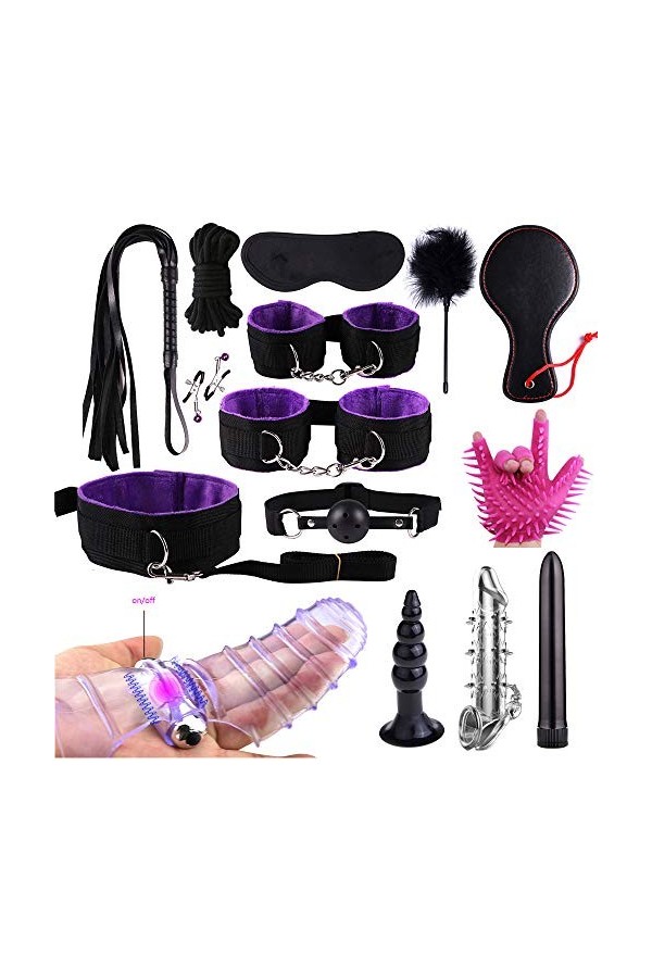  Ensemble de 21 pièces Coffret de jeu violet Coffret de Noël Décoration Cosplay Fun Set -386 violet 2 