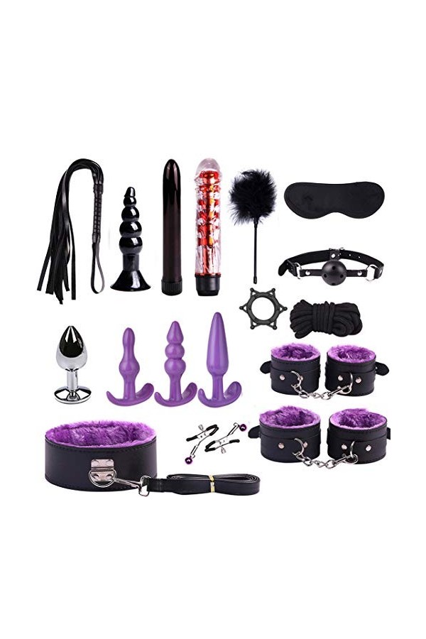 Ensemble de 21 pièces Coffret de jeu violet Coffret de Noël Décoration Cosplay Fun Set -386 violet 2 