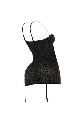 Chain Reaction Chemise Set - Black