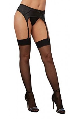 Dreamgirl 0342 Bonneterie, Noir, Taille Unique Femme