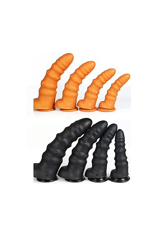 Baguette de massage au fil élastique surdimensionnée en silicone souple noir et or disponible en quatre tailles,Dor,L