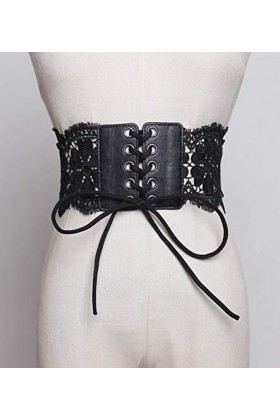 chenlong Nouveau Printemps été Dentelle Bandage Bouton évider Bref personnalité décoration Ceinture Femmes Mode All-Match JX3