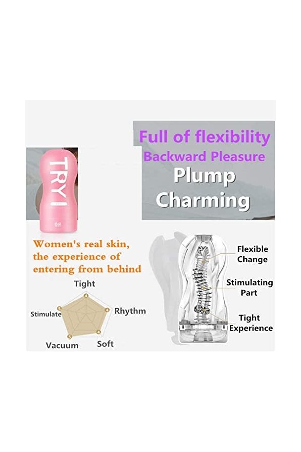 Mains Libres Manuel Cup Masturbation Jouets for Hommes Homme Va Et Vient suceur Simulation MS5