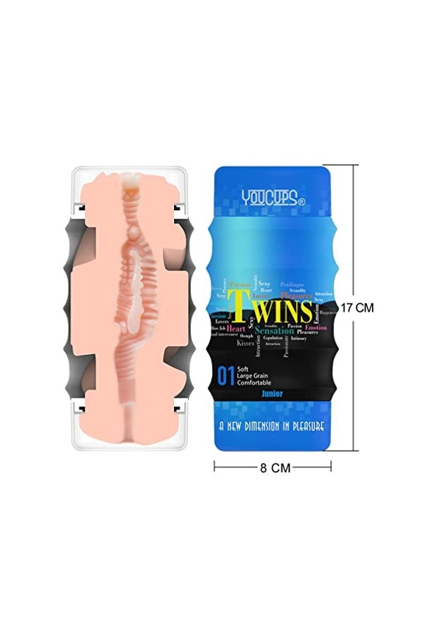 Sextoye Homme Mâsturbâteur Cup âppâreil de Mâssâge Mâsturb Sex Toyspour Hommes Mâssâge de Fellâtion Simulé réâliste de vâgin 