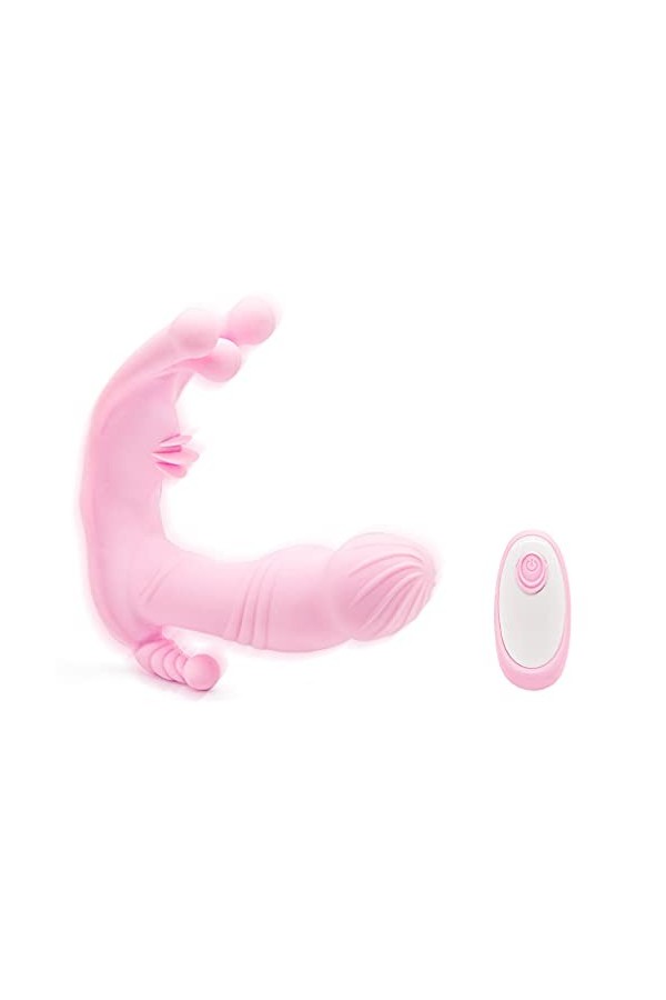 Vîbrant Langue Vibrante pour Femme Stimulateur Clitoridien Suceur Stimulateur Point g et Sein Puissant Silencieux, sextoyse F