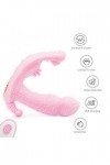 Vîbrant Langue Vibrante pour Femme Stimulateur Clitoridien Suceur Stimulateur Point g et Sein Puissant Silencieux, sextoyse F