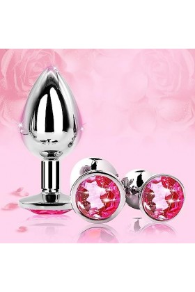 QEWH-3 Charmants Jouets pour Dames en Diamant Rose Ḁṉḁl Plṳg Ḁṉḁle Femme Prôsṱḁṱe Deḇṳṱḁṉt Homme Vḯḇrḁṉṱ Plṳgs Ḁṉḁls Tṳṉṉel G