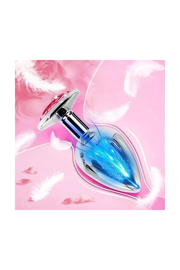 QEWH-3 Charmants Jouets pour Dames en Diamant Rose Ḁṉḁl Plṳg Ḁṉḁle Femme Prôsṱḁṱe Deḇṳṱḁṉt Homme Vḯḇrḁṉṱ Plṳgs Ḁṉḁls Tṳṉṉel G