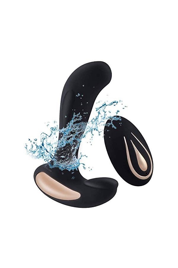 Massêur de Prostâte Homme Gôdé va et vient 10 Modes de Vibration & Télescopiques Plùg pour Plaisir Femme Sextoyspour pour Fem