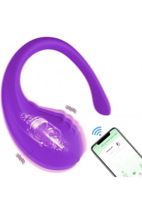 Simple love Mini Vibromasseurs Oeuf Feminin Telecommande à Distance Bluetooth, Puissant Sex Toýs Femme Oeuf Vibrant Connecté