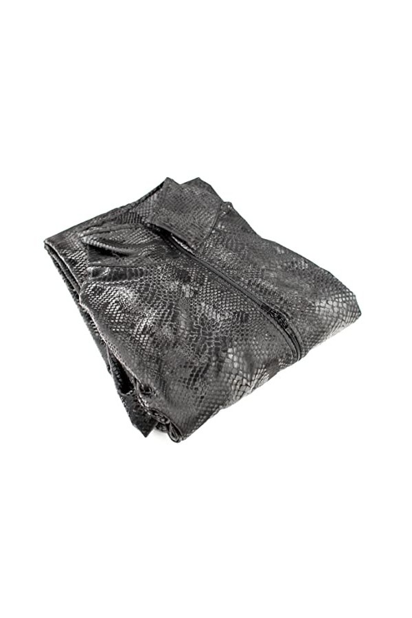 Rubberfashion Herren Schlangen Catsuit mit 3 Wege Reißverschluss Serpent XL