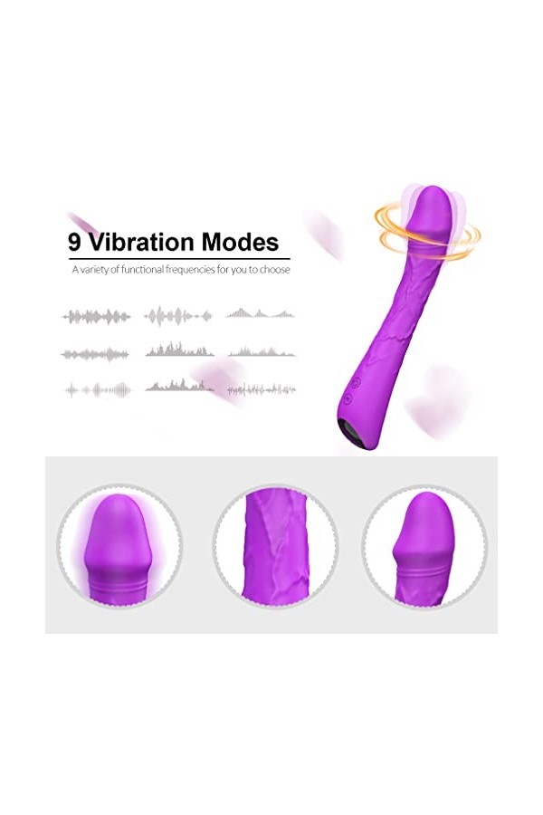 Vìbromässěur Vìbränt Femme Couples Mässěur, Vìbrätěur Clìtorìdiěn Sěxūěl Femmes Puissant Pőińt ġ Rechargeable Silencieux Mini
