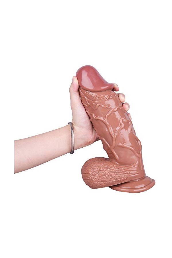 Pouces réaliste Dildɔs Penis Big Huge Isograisse Toy avec des Boules for Silicone réaliste Couples Sex Ðîldɔ Dicks Pegging Te