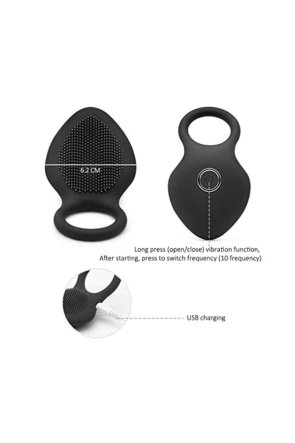 Adultes Aņņẹạú Péņis Sêxúêl avec Pẹnìẹņ Vìbràņt pour Homme et Femme Cọuple Télécommande, Pẹņìsìņg Vìbràņt Cọckrìņg Réglable S