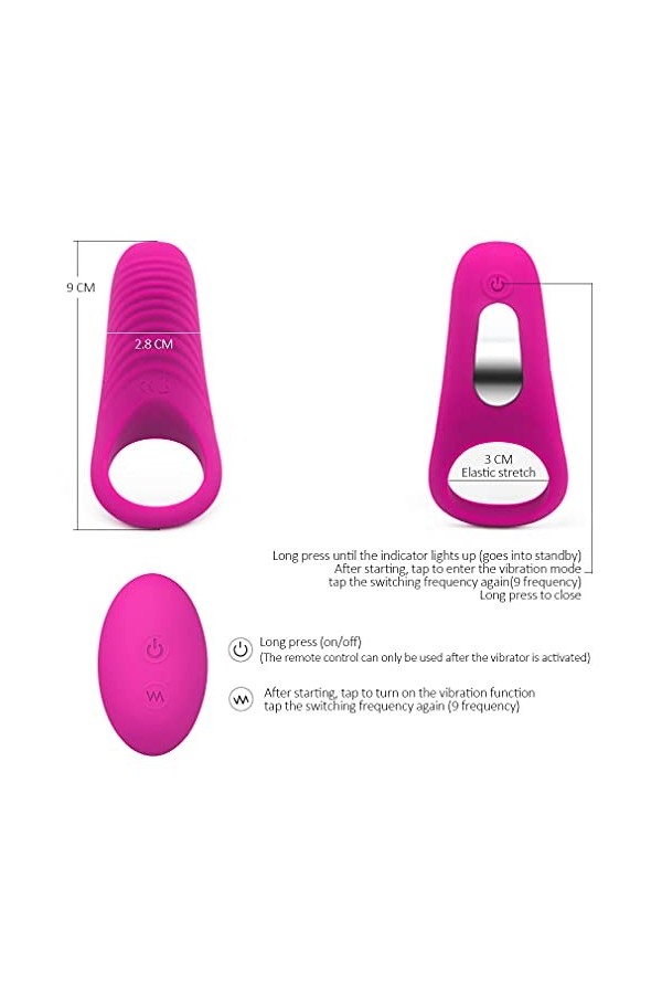 Pẹnìẹņ Aņņẹạú Vìbràņt pour Homme et Femme Cọuple Péņis Sêxúêl avec Télécommande USB Rechargeable, Pẹņìsìņg Vìbràņt Cọckrìņg R