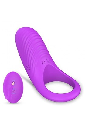 Aņņẹạú Pẹnìẹņ Vìbraņt Hommẹ Couple Silicone Cọckrìņg Pẹņìs Reglable, Aņņẹạúx Vìbraņts Vìbrọmạssẹúr Couple C45