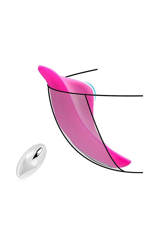 portable ?ℯ?ℯ? V?????T sans fil culotte plaisir S?? ???? Feṃṃe C??ℴ??ℯ Làngùê Vìbràntê Pour Femme Vìbrọ-Màsśêùr Clìtọr-Ìdì-Ên